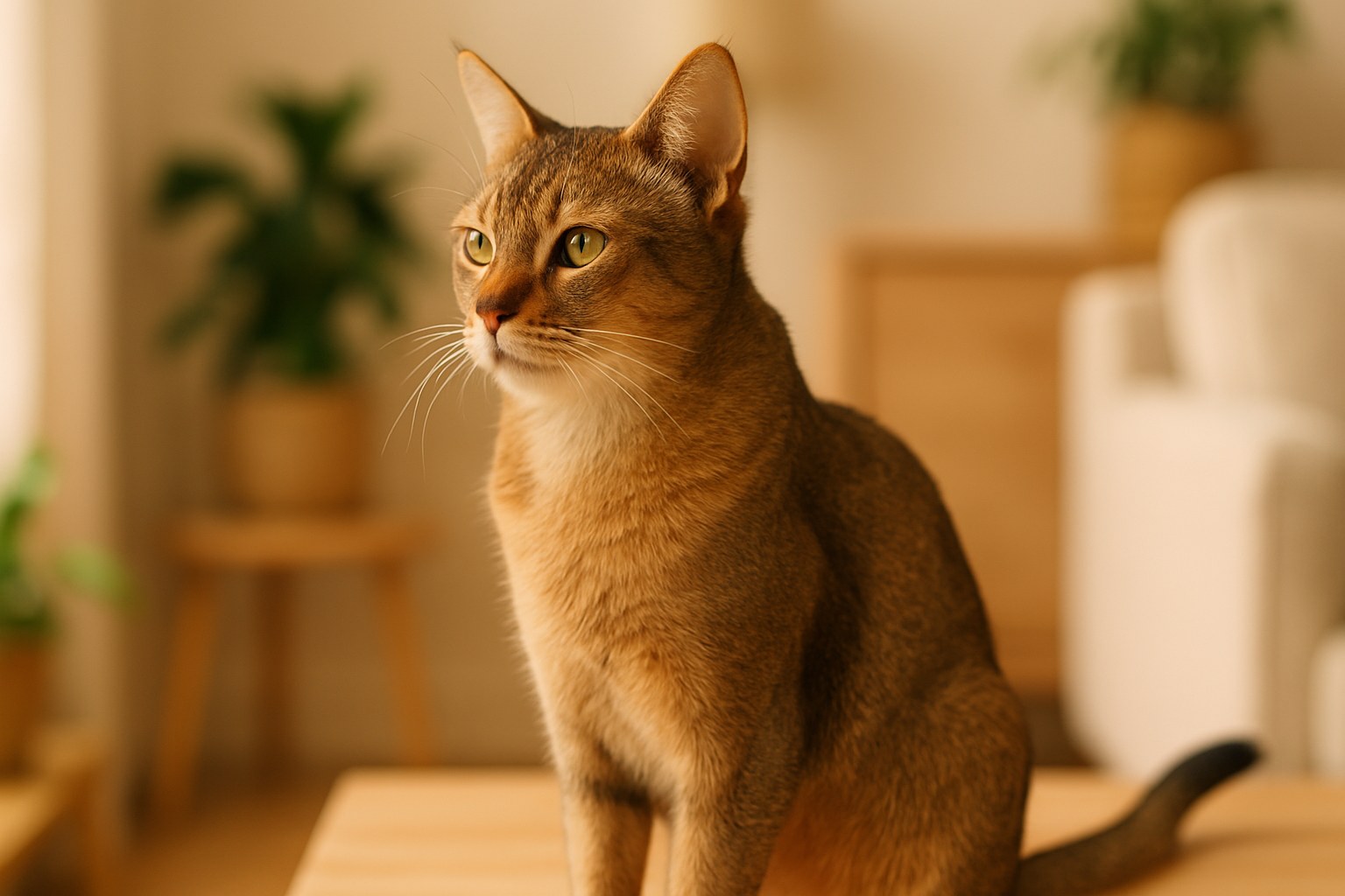 Gatto britannico a pelo corto blu rilassato su una poltrona vuota