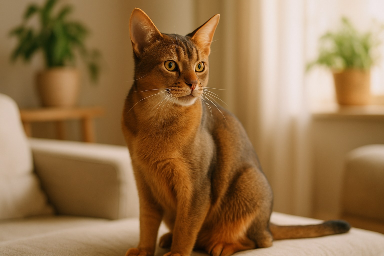 Abissino: il gatto-puma curioso e atletico