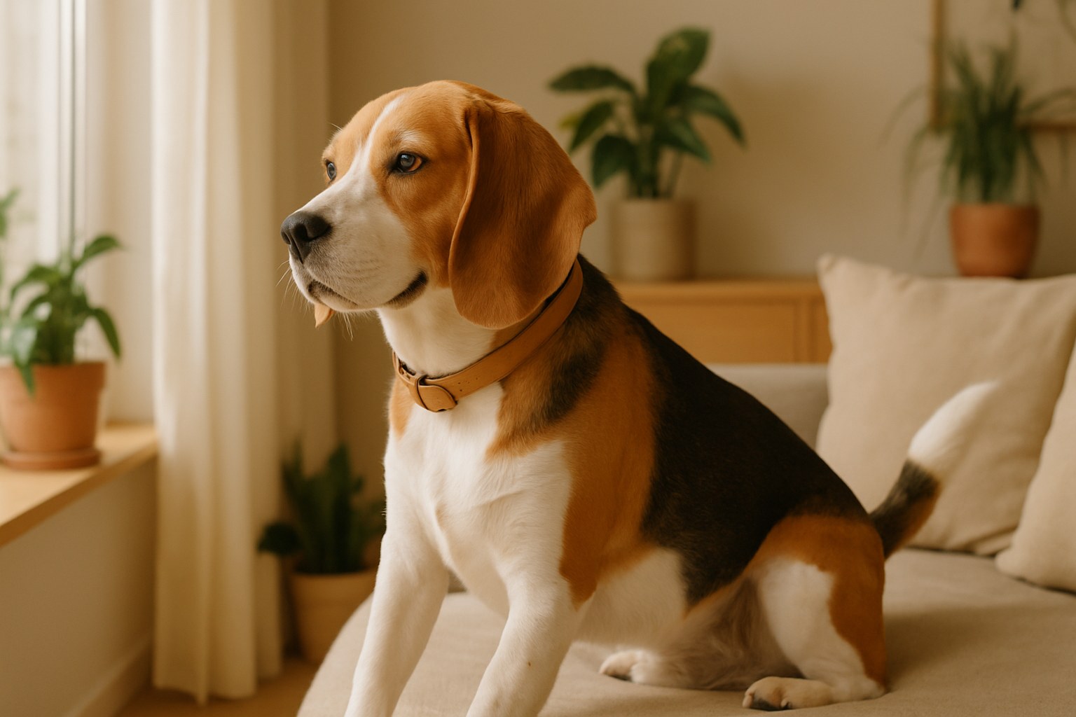 Cane adulto di canile con sguardo dolce in attesa di adozione