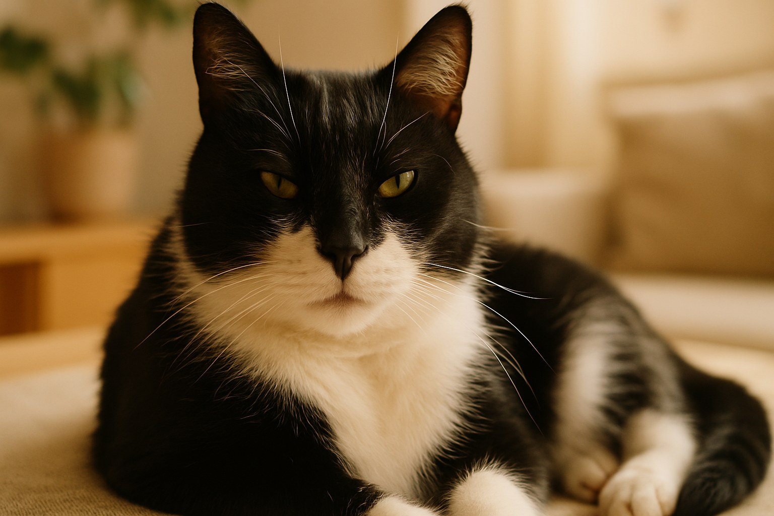Gatto a pelo lungo che si lecca tranquillo sul davanzale