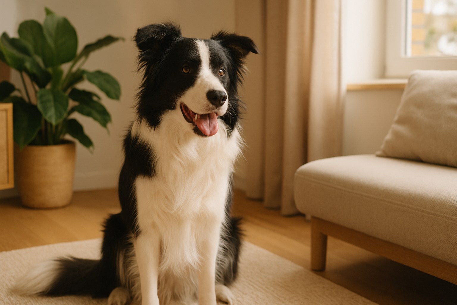 Cane spaventato che si rifugia sotto al letto durante fuochi d'artificio