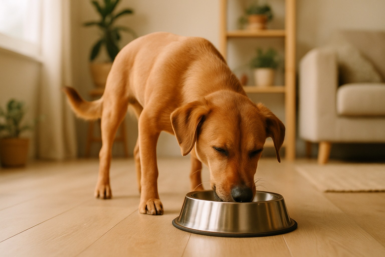 Confronto visivo tra un cane sovrappeso e uno in forma