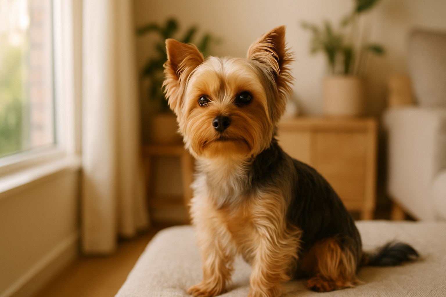 Cane medio sdraiato sotto una scrivania mentre il padrone lavora al computer