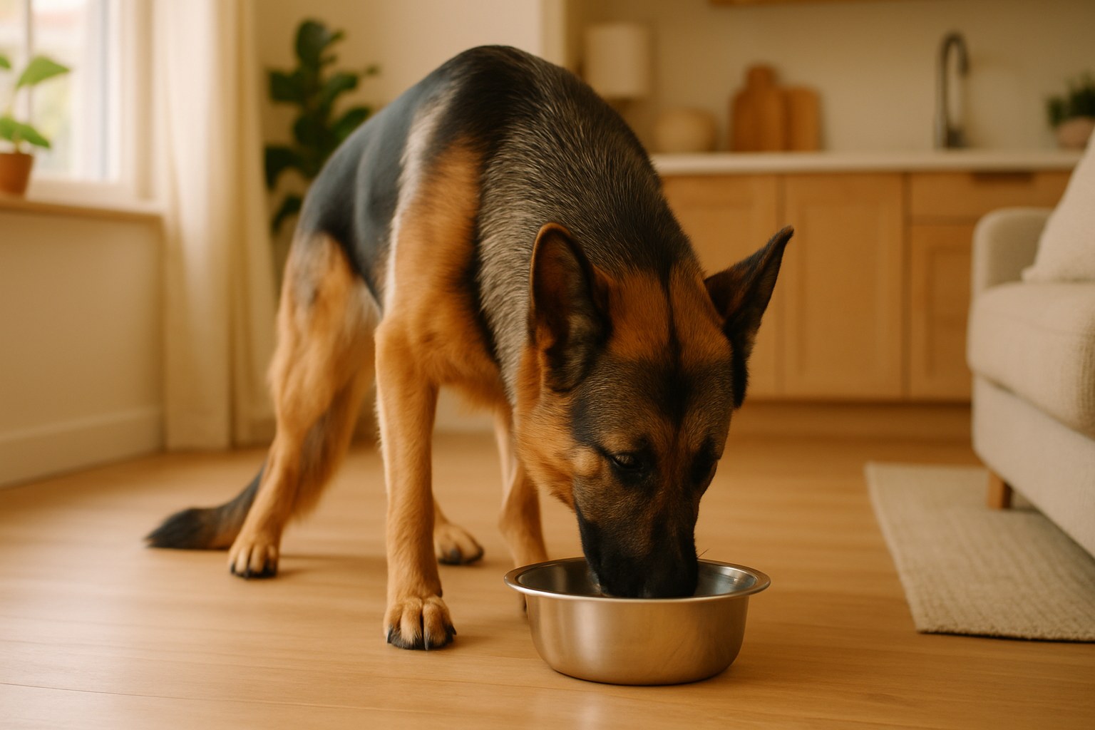 Confronto tra ciotola con crocchette e ciotola con cibo umido per cane