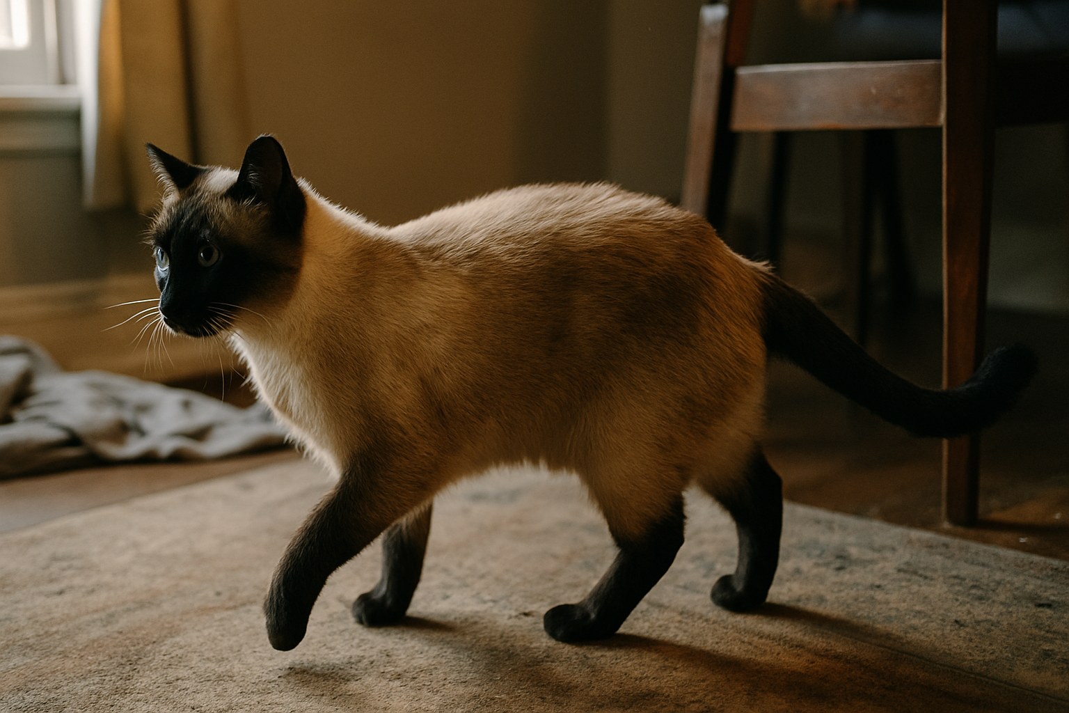 Gatto rilassato su balcone protetto da rete antifuga trasparente