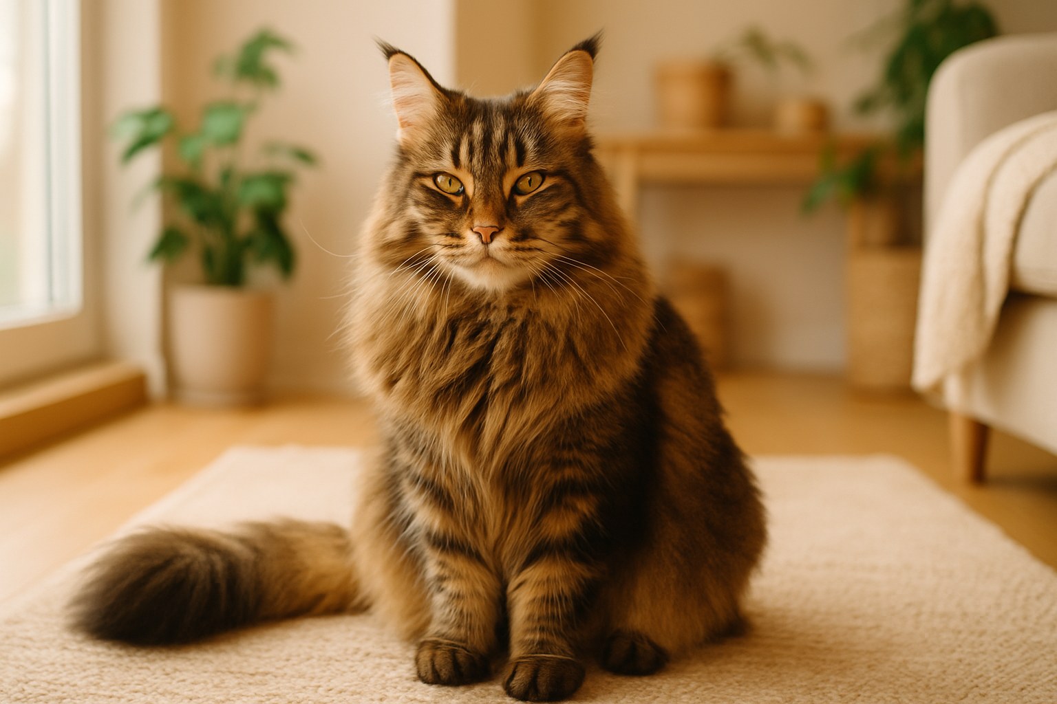 Gatto soriano che caccia un topo automatico in movimento sul pavimento