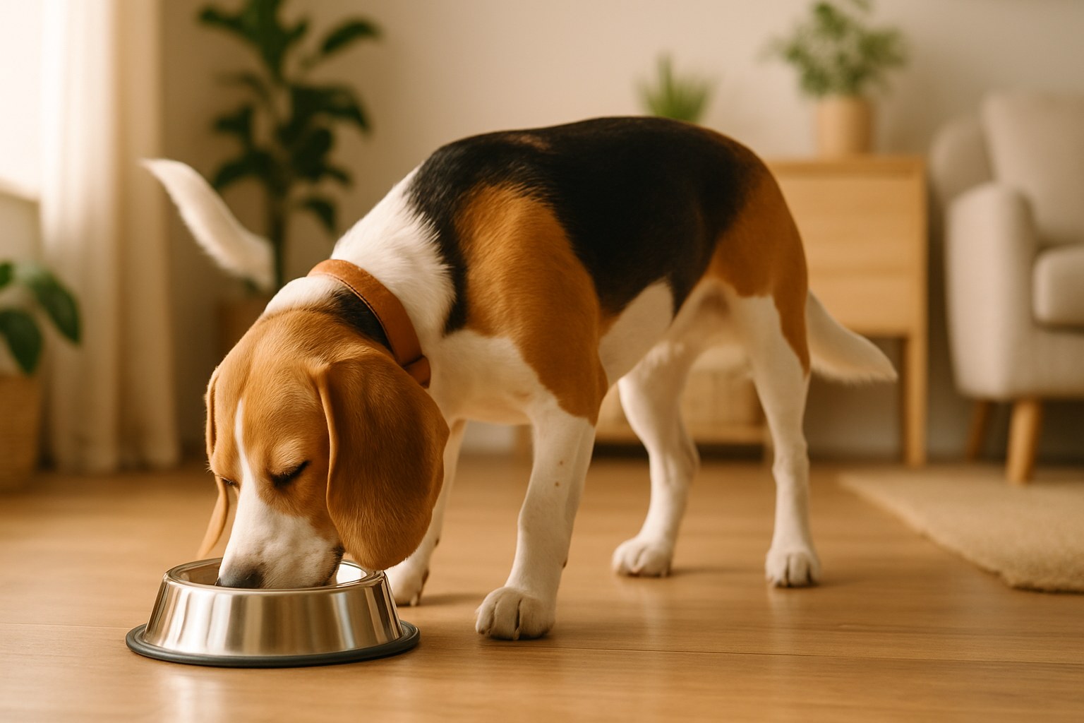 Ciotola di kefir bianco accanto a cane