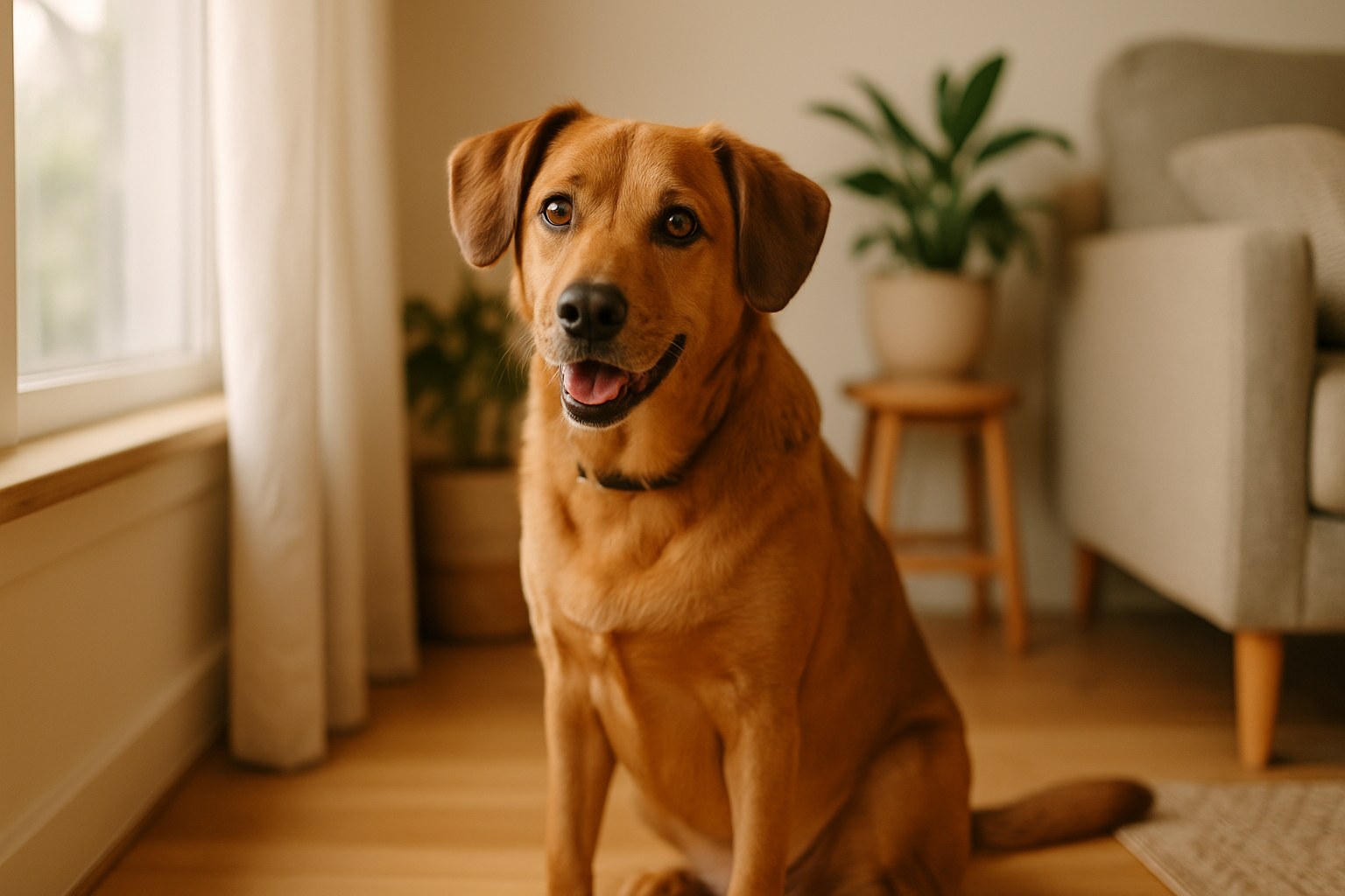 Cane Golden Retriever avvolto in asciugamano caldo dopo il bagno invernale