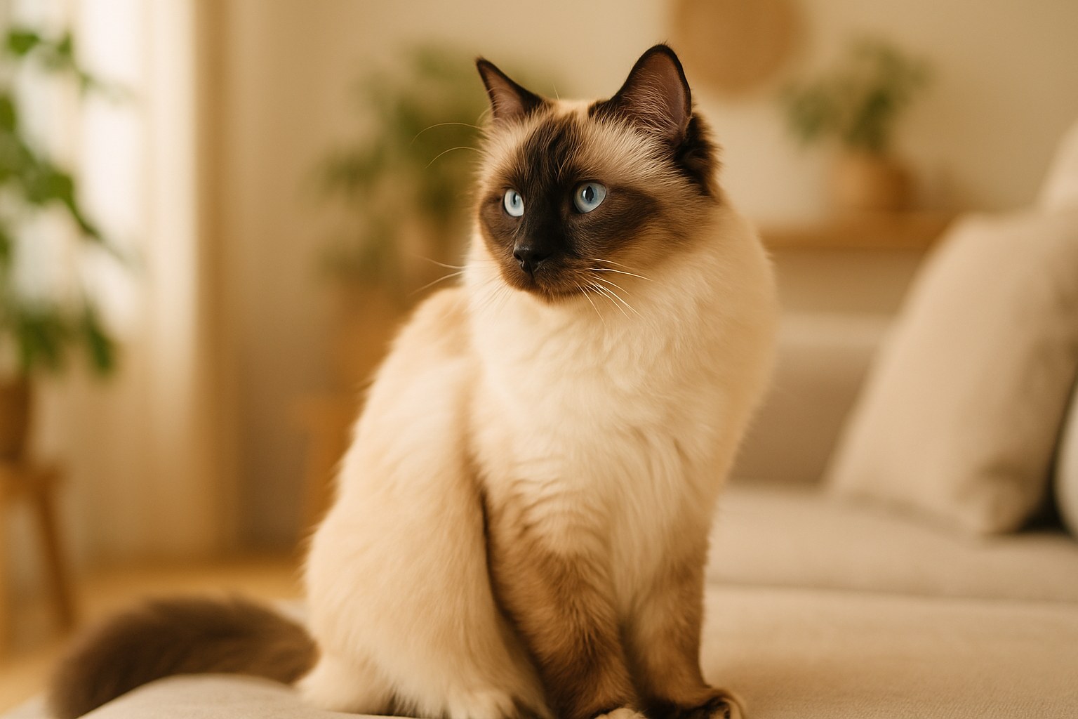 Sacro di Birmania: il gatto-tempio dagli occhi blu