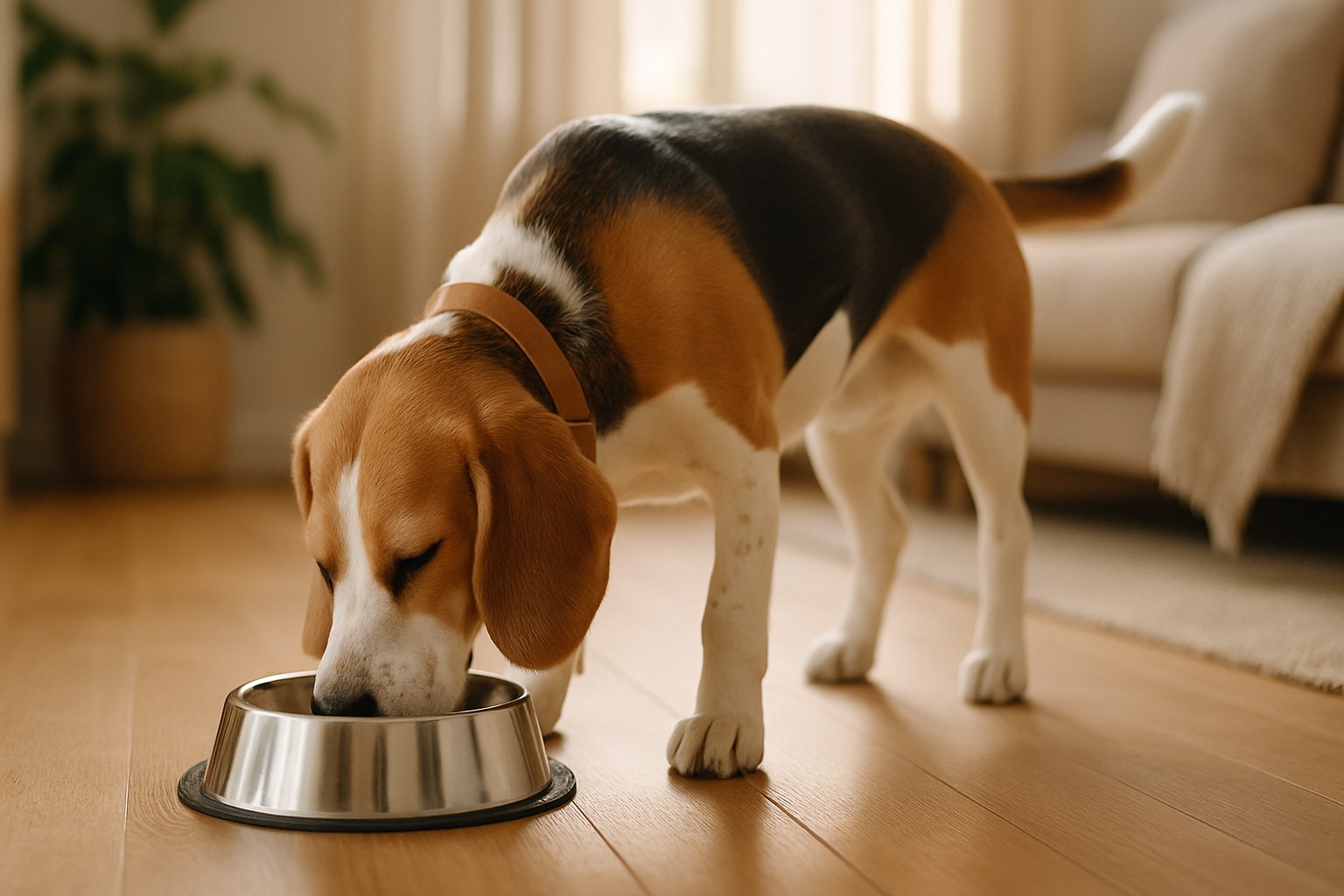 Biscotti per cani a forma di osso su una teglia
